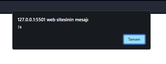 alert window